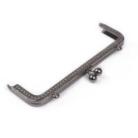 10PCS Marco De Bolso Metálico Para Accesorios De Bolsos 20cm Cierre De Beso Antiguo Tono Bronce Herramienta Cuadrada Para Fabricación De Bolsos - details 3