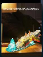 Bloques De Construcción Titanic 1881PCS Barco Crucero Gigante Con Luz Modelos Creativos Regalos Para Decoración De Escritorio Ideal Para Adultos Y Niños Mayores De 6 Años - details 9