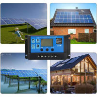 Controlador De Carga Y Descarga Solar Con Pantalla LCD Y USB Doble Para Panel De Celdas Solares Regulador De Corriente Automático 10/20/30/40/50/60/100A - details 5