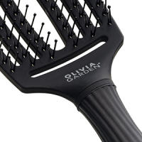Olivia Garden Cepillo Fingerbrush Full Black Combo Medium | Tamaño Mediano en Color Negro | Care Ionic Boar & Nylon - details 7
