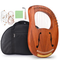 Harpa De Madera Con 16 Cuerdas WH-16 Acero Musical Instrumento De Cuerda Sólido Con Bolsa De Transporte Llave De Ajuste Y Cables De Repuesto - details 10