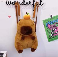 Mochila De Peluche De Delfín Kapybara Dual Propósito Bolso De Hombro Con Muñeco De Agua Pequeño Bolsa De Mano Para Jóvenes Y Adultos Unisex - details 6