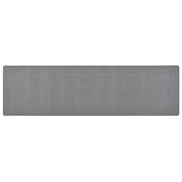 vidaXL Alfombra de pasillo 80x300 cm Color Antracita,  Gris oscuro,  Gris claro y mas Alfombras de área  Alfombra de Piso para Sala de Estar Dormitorio Habitación Salón - 1