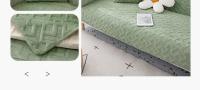 Cubierta De Sofá De Veludo Lechoso Para Otoño E Invierno Terciopelo Grueso Fundas Protectoras De Muebles Para Sala De Estar Estilo Sólido Tamaño Variado - details 16