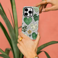 Funda De Teléfono Boho Corazones Para iPhone 17 16 15 14 13 pro Max plus Doble Capa Resistente Al Impacto Antigolpes a Prueba De Polvo Antislip - details 4