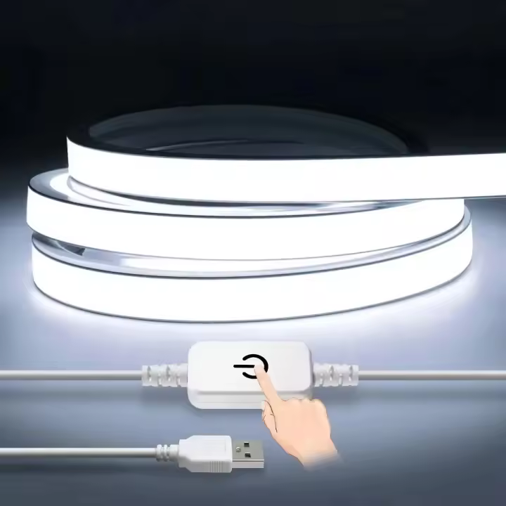 Tira De LED COB Super Brillante Con Sensor De Movimiento PIR IP65 Impermeable 320 LEDs/m Para Decoración De Cocina Escaleras Armario - 1