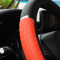 Cubierta De Volante Dinámica De Cuero PU Tres-Dimensiones Metálica Para Coche Sin Anillo Interior Adecuada Para 14.5-15 Pulgadas - details 12