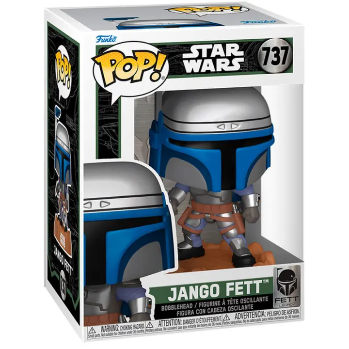 Figura Pop Star Wars Jango Fett-Figura de Vinilo Coleccionable - Idea de Regalo- Mercancia Oficial - Juguetes para Niños y Adultos - Movies Fans - Muñeco para Coleccionistas y Exposición - 1