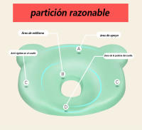 Almohada correctiva para bebé para evitar cabezas planas y deformaciones de la cabeza, almohada con forma de núcleo de almohada de espuma viscoelástica, extra grande, transpirable y resistente, adecuada para 0-12 meses - details 2