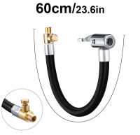 Adaptador De Tubo De Inflado Para Ruedas De Coche 10/20/60/100cm Bomba De Aire Extensible Con Cerrajería De Bloqueo Para Conexión Rápida - details 3