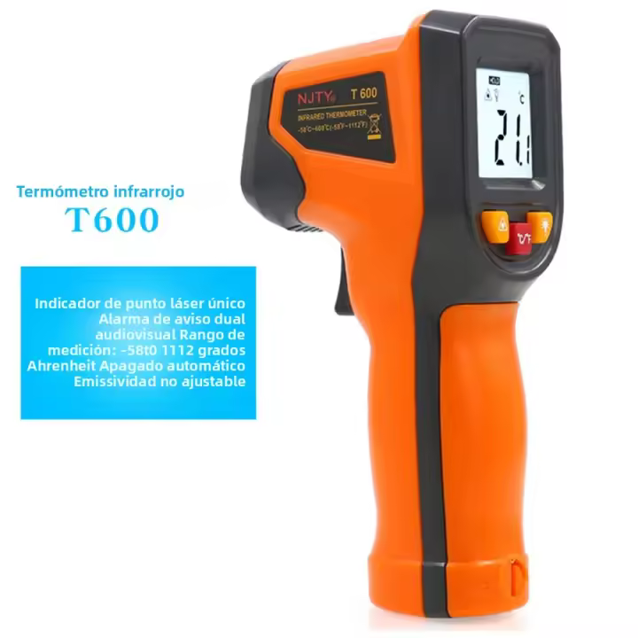 Termómetro Infrarrojo De Precisión NJTY T400A T600A Para Cocina Y Panadería Medidor De Temperatura Industrial Resistentes a Agua - 1