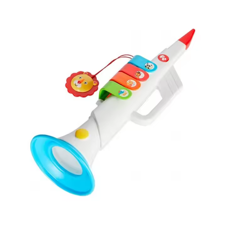 Trompeta 4 notas Fisher Price 9x30 cm (Reig 2723) - 1