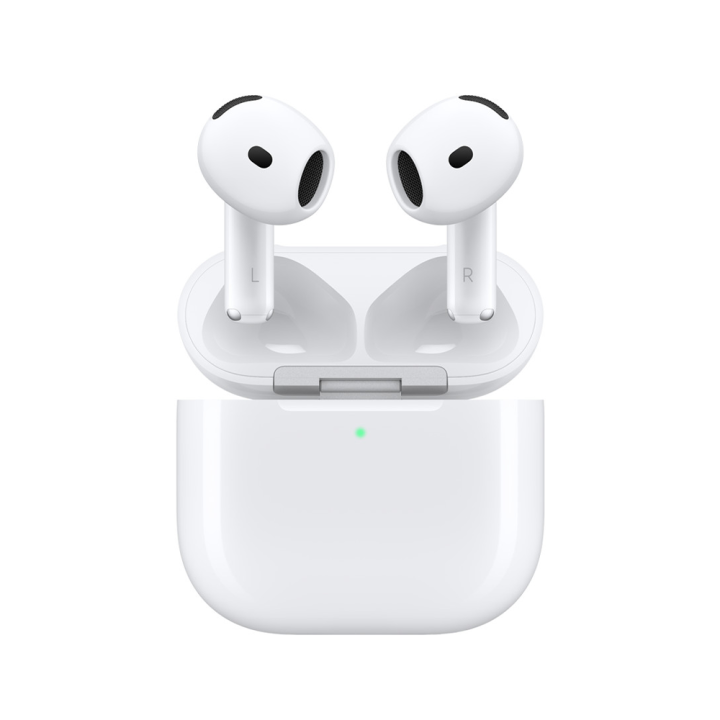 Apple AirPods 4 Auriculares inalámbricos, con / sin Cancelación Activa de Ruido, Bluetooth 5.3, Audio espacial personalizado, Chip H2, Hasta 30 horas de reproducción usando el estuche, Resistencia al polvo, el agua y el sudor