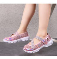 Sandalias De Playa Para Niñas Verano Antideslizantes Transpirables Talla 26-36 Con Diseño De Flores Zapatos Planos Casuales De Suela EVA - details 6