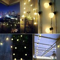 Luces De Cadena Solar LED Para Exterior Guirnalda De Farolillos Para Jardín Navidad Camping Terraza Decoración De Fiesta - details 3