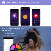 Tira LED RGB Inteligente Tuya WiFi DC 12V 5050 Para Decoración De Dormitorio Compatible Con Alexa Control De Color Cambio Voz Control Remoto Para Sala De Estar - details 3