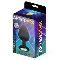 Juguete Anal AFTERDARK  Talla S. Silicona Premium Segura. Punta Redondeada y Base con Joya . 7.5 cm x 2.6 cm - details 2