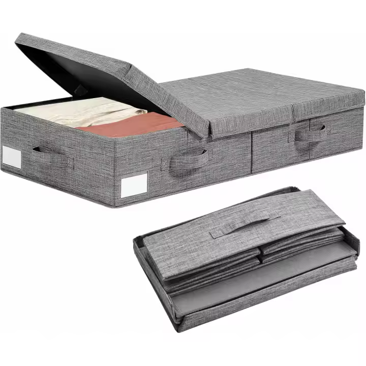 Caja de Almacenamiento para Organizar y Guardar tus Objetos - Almacenaje bajo la Cama, Solución de Almacenamiento Práctica y Compacta - 81×41×15cm - 1