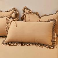 Funda De Almohada Estilo Princesa Coreana Con Volante Grande Para Niñas Decoración De Dormitorio En Algodón Suave 48x74cm - details 6