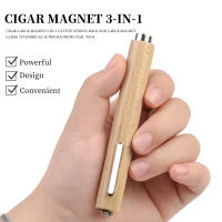 Herramienta De Arte De Uñas 3 En 1 Multifuncional Con Ojo De Gatito Fuerte Mango De Madera Cilíndrico UV Gel Doble Cabeza Magnética - details 2