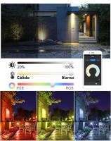 Spotlight LED Inteligente RGB MARPOU 220V Con Control De Voz Y Luz Ajustable De 30W 50W 100W Iluminación Exterior Tuya - details 3