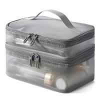 Bolsa De Maquillaje Grande Para Viajes Resistente Al Agua Estuche De Almacenamiento Para Mujer Con Cierre De Cremallera Estilo Casual - details 11