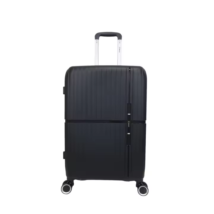 Maleta de viaje Barata Mediana Benzi BZ5754 negra de polipropileno de  65 x 40 x 25 cm y 3,1 Kg. Maletas de Viaje  Rígida  Equipaje con 4 Ruedas dobles giratorias 360º y Cerradura TSA integrada de Combinación  (Color Negro) - 1