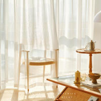 2pcs/set Cortina De Tules Brillantes Con Rodillo Para Sala De Estar Dormitorio Y Puerta De Boda Decoración De Fiesta Moderna Translúcida Y Sutil - details 10