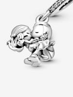 Pandora - Charm Colgante de Pareja Casada-Plata de Lei - details 2