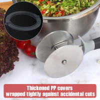 Cortador De Ensalada Con Cubiertas Protectivas Y Ruedas Doble Acero Inoxidable Circular Herramienta Para Frutas Y Verduras - details 8