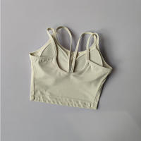 Top De Yoga Para Mujer Camisola Fitness Bra Tights Vest De Belleza Alta Resistencia Gimnasio Pilates Deportivo Push up Padded Tank Top - details 5
