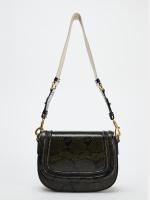 Bolso De Cruz Con Tapa De Flip Y Hebilla Magnética Y Estampado Decorativo De Serpiente Para Mujer Material De Cuero Sintético Y Lona Interior - details 0