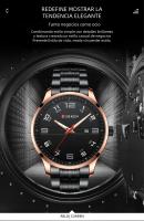 Reloj De Pulsera De Lujo Para Hombre CURREN De Acero Inoxidable Con Movimiento De Cuarzo Manos Luminosas Fecha Automática Estilo Casual - details 1