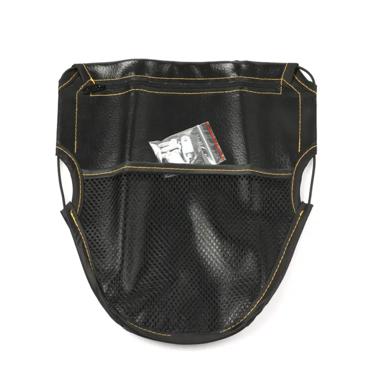 Bolsa De Asiento Para Motocicleta Almacenamiento Sótano Bolsa Herramienta Compatible Con Xmax PCX150 TMAX NMAX VESPA Forza 125 300 350 750 Material De Cuero - 1