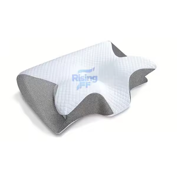 Cojín De Memoria Para El Cuello En Forma De Mariposa Cojín De Descanso Para El Sueño De Masaje Ortopédica Para El Cuello Cómoda Y Cubierta De Espuma De Memoria - 1