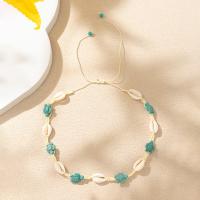 Collar Boho De Concha Natural Para Mujeres Y Niñas Con Estrella De Mar Y Caracol Cadena De Hilo Suave Joyería De Playa Para Vacaciones Regalo - details 9