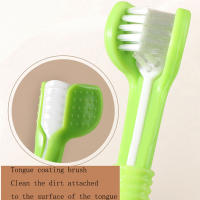 Cepillo Para Dientes De Mascotas Trihead Para Perros Y Gatos Productos De Limpieza Oral Para Animales Domésticos - details 3