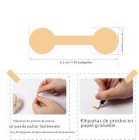 Etiquetas De Precio Autoadhesivas Para Joyería 500pcs/Rol Etiquetas De Papel Para Collares Anillos Pulseras Etiquetas De Exhibición Para Hecho a Mano - details 0