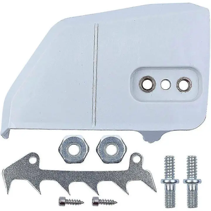 Chain Sprocket Cover + Chain Tensioner Tensioner + Stud Nuts + Bumper Tip For Stihl 017 018 021 023 025 Ms170 Ms180 Ms210 Ms230 Ms250 Chainsaw - 1