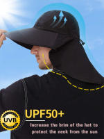 Gorro De Safari Ajustable Para Hombres Y Mujeres Protección UV 50+ Con Pico Para El Cuello Y Sombrilla Para Exterior Respirable Para Pesca Y Senderismo - details 14