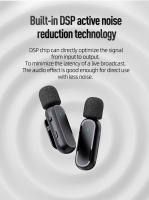 Micrófono Inalámbrico HD Para Xiaomi Mijia Con Cancelación De Ruido Y Dos Micrófonos Para Grabación De Vídeos Cortos En TikTok 20 Metros - details 7