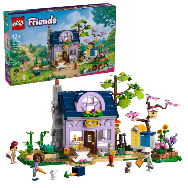 LEGO Friends 42669 Casa de los Apicultores y Jardín de Flores Contiene 1161 piezas - Edad recomendada a partir de 12+ años 25L42669 - 1