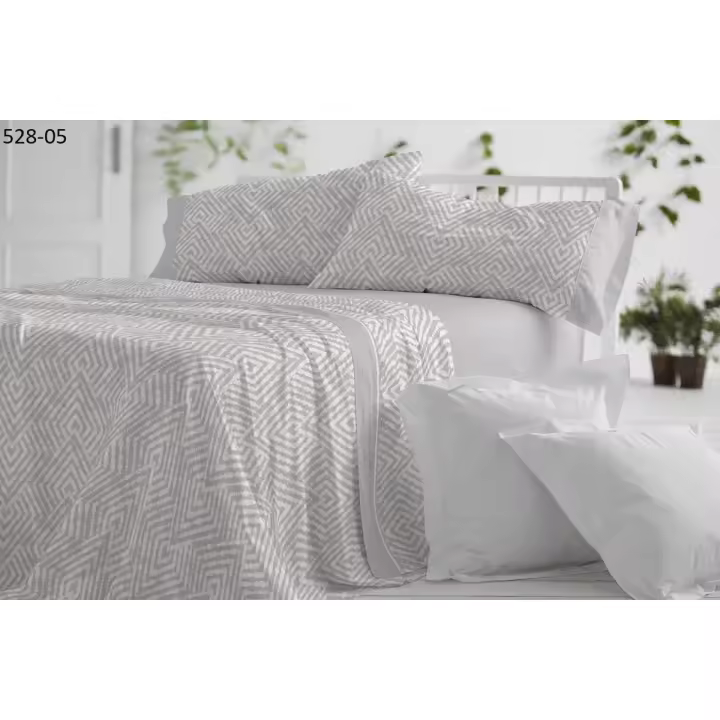 Burrito Blanco Juego de Sábanas 528 Gris - Alta Calidad - 1
