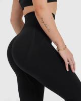 Leggings De Yoga Para Mujer Oneractive High Waist Elastic Monochromaticos Fitness Gimnasio Entrenamiento Correr Pantalones Sin Costuras - details 5