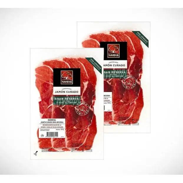 Varios Jamón Navidul Gran Reserva Curado - Pack de 2 - Alta Calidad 104g total 208g - 1