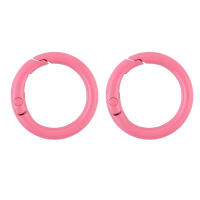 5Pcs/Lot Anillo Metálico 25mm Con Abrazadera De Resorte Clip Para Cadena De Perros Accesorios Para Joyería DIY Hebilla De Llavero Con Gancho Abrepuertas - details 7