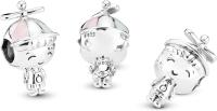 Joyería PANDORA Charm de plata de ley con forma de niño pequeño，Incluye Caja Original - details 0