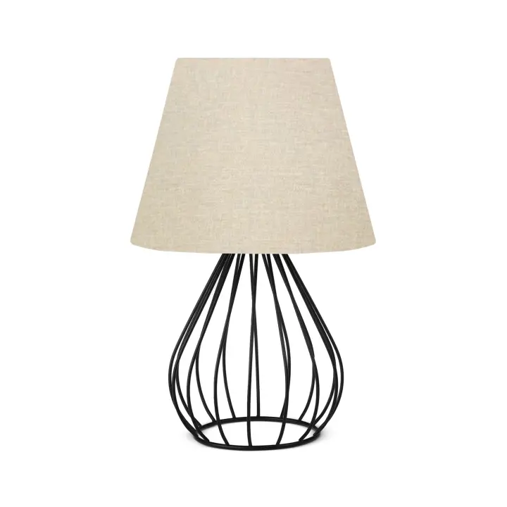 Lámpara de noche 36 cm. beige, tipo E27 Max 60 W WELLHOME - 1