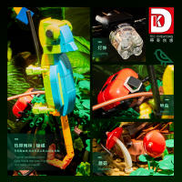 Bloques De Construcción LED Con Insectos De Rainforest Tropical Camaleón Mariposa Mantis Juguete Creativo Para Niños - details 2