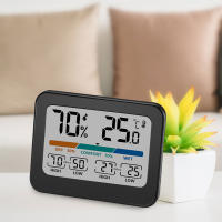 Medidor De Temperatura Y Humedad Digital Pantalla Grande Color Indicador De Comodidad Para Hogar Oficina Dormitorio Con Registros De Máximo Y Mínimo - details 2